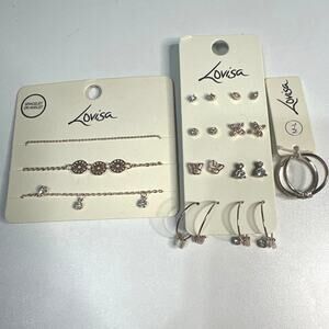 Lovisa earrings, ring and bracelets OR anklet. Originally $28.00 never worn NWT